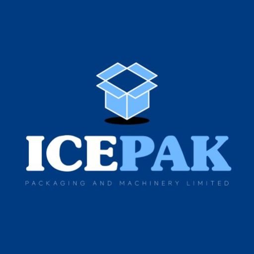 Icepak logo, High-quality strapping tools with plastic and steel straps for packaging in Ireland.